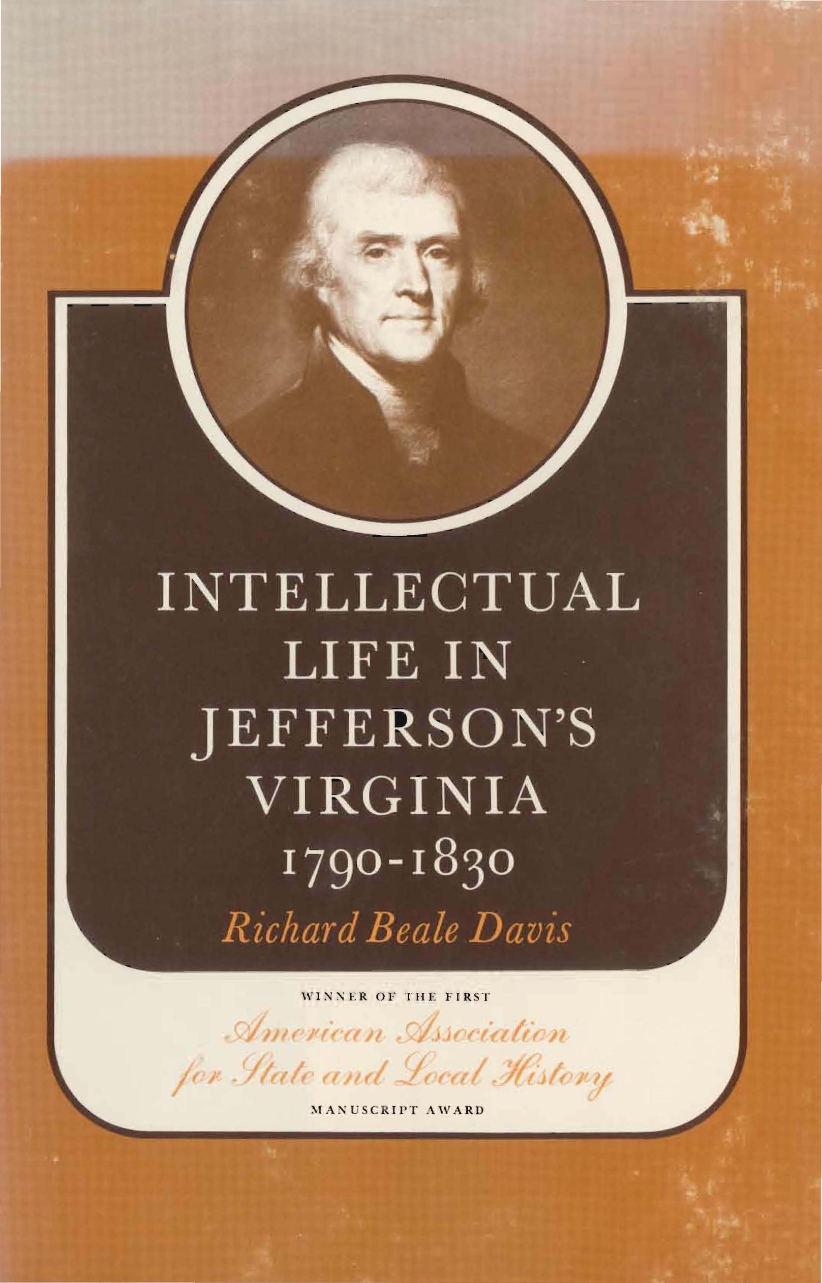 《Intellectual Life in Jefferson‘s Virginia, 1790-1830》PDF Davis, Richard Beale